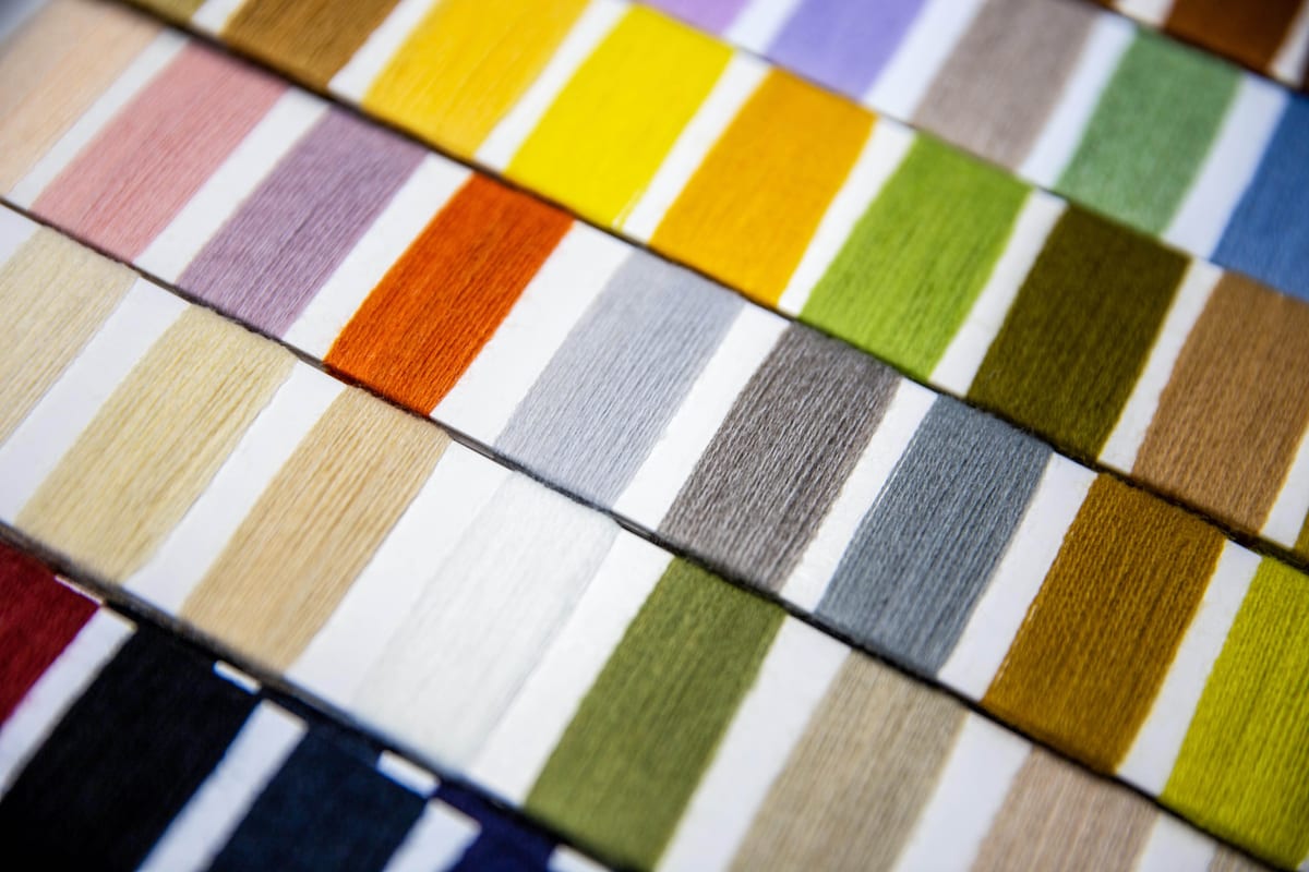 Colorful recycled yarn