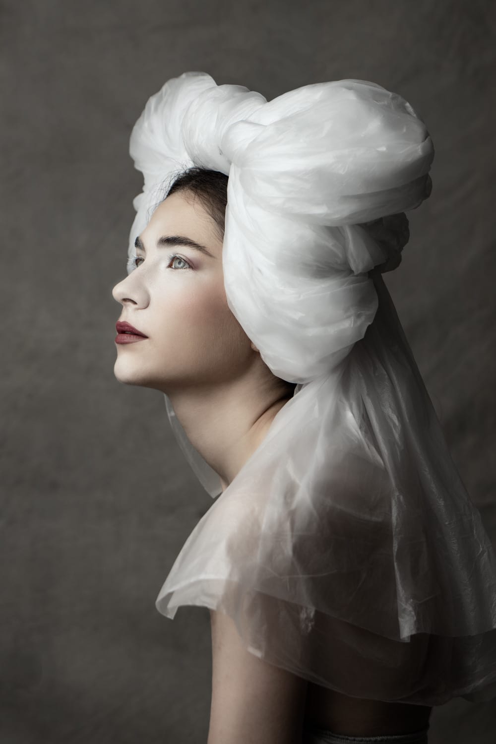 Model with recycled materials